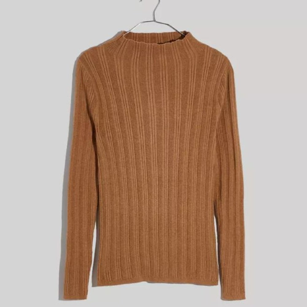 Madewell Leaton Mockneck Pullover Sweater